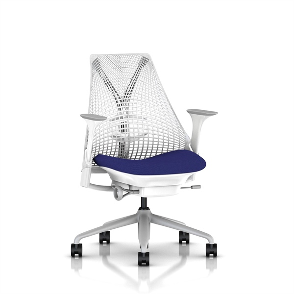 SAYL CHAIR - Versione Studio White/Blu Ocean