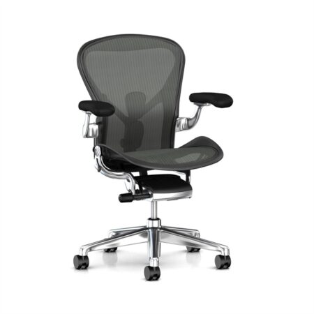 Aeron New remastered - Grafite & alluminio lucido