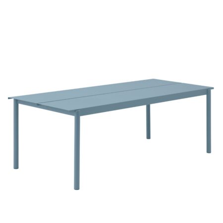 Linear Steel table - L. 140 cm. x P. 75 cm.
